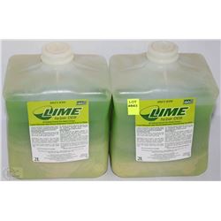 LOT OF 2 LIME HAND CLEANSER