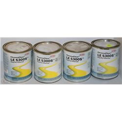 LOT OF 4 CHROMA CLEAR LE 5300S SNAP DRY CLEAR COAT