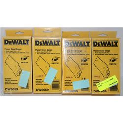LOT OF 4 DEWALT PLANER BEVEL GAUGES
