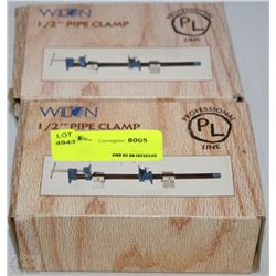 LOT OF 2 WILTON 1/2" PIPE CLAMPS