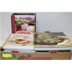 FLAT OF COOK BOOKS