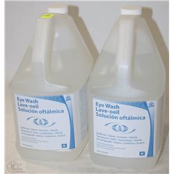 LOT OF 2 EYE WASH REFILL JUGS