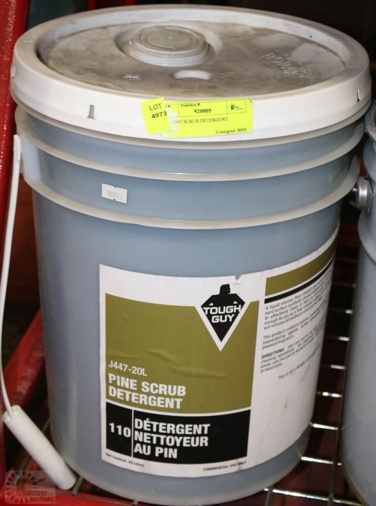 20L PAIL OF TOUGH GUY PINE SCRUB DETERGENT