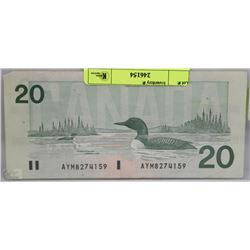 O) CANADIAN 1991 $20.00 BILL