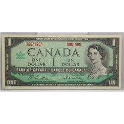 Z) 1867-1967 CANADIAN CENTENNIAL $1.00 BILL