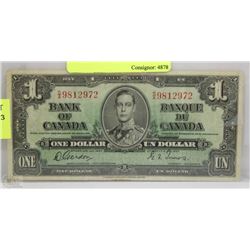 C) CANADIAN 1937 $1.00 BILL