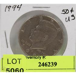 CS) 1994 USA LIBERTY 50 CENT KENNEDY COIN