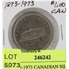 Image 1 : CV) 1873-1973 CANADIAN SILVER PEI DOLLAR