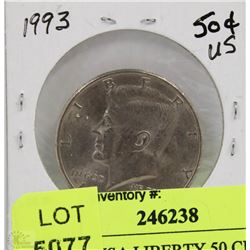CR) 1993 USA LIBERTY 50 CENT KENNEDY COIN