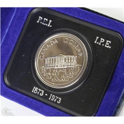 BU) 1973 CANADIAN DOLLAR PEI PROOF IN CASE