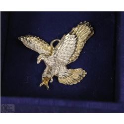 .925 SILVER EAGLE W/GOLD PLATED WING TIPS