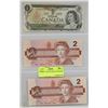 Image 1 : SHEET W/3 COLLECTIBLE CANADIAN BILLS -
