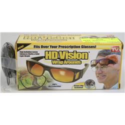 BOX W/NEW HD VISION WRAP-AROUNDS -
