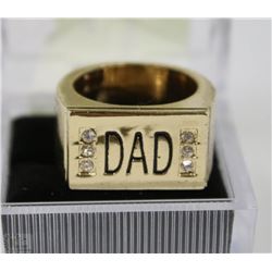 GOLD PLATED RING DAD GIFT SIZE10