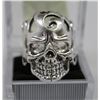 Image 1 : MEN'S HEAVY STAINLESS STEEL SKULL RING