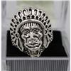Image 1 : STYLE INDIAN CHIEF SHAPED CARVING RING
