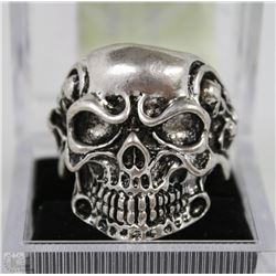 MEN'S HEAVY STAINLESS STEEL SKULL RING
