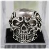 Image 1 : MEN'S HEAVY STAINLESS STEEL SKULL RING