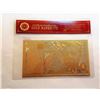 Image 1 : 99.9% PURE GOLD FOIL FRENCH BANKNOTE