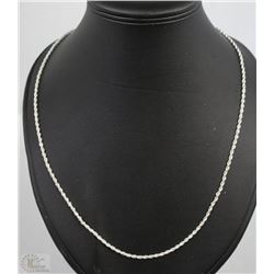 WOMEN SILVER PLATED TWIST CHARM CHAIN