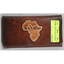 NEW GOLDROCK AFRICAN BROWN LEATHER