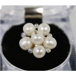 ADJUSTABLE PEARL RING