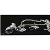 Image 1 : FASHION NECKLACE & EARRING SET - NAVY GEMS