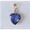 Image 1 : #4-14KT YELLOW GOLD HEART-SHAPED PENDANT