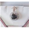 Image 1 : #11-14KT WHITE & ROSE GOLD B&W DIAMOND PENDANT