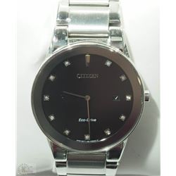 #19-MEN'S CITIZEN ECO-DRIVE DIAMOND WATCH