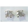 Image 1 : #20-14KT YELLOW GOLD DIAMOND STUD EARRINGS