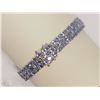 Image 1 : #27-STERLING SILVER TANZANITE BRACELET