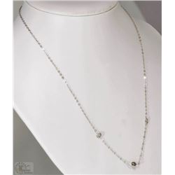 #34-10KT WHITE GOLD DIAMOND NECKLACE