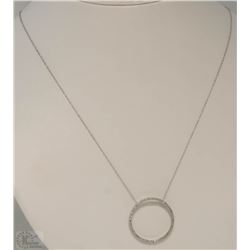#37-10KT WHITE GOLD DIAMOND PENDANT