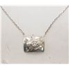 Image 1 : #45-14KT WHITE GOLD & DIAMOND NECKLACE