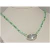 Image 1 : #49-10KT YELLOW GOLD CLASP JADE BEAD NECKLACE