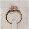 Image 2 : #50-10KT ROSE GOLD SAPPHIRE & DIAMOND RING