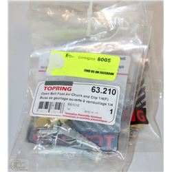 LOT OF 7 TOPRING OPEN BALL FOOT AIR CHUCK & CLIP