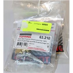 LOT OF 7 TOPRING OPEN BALL FOOT AIR CHUCK & CLIP