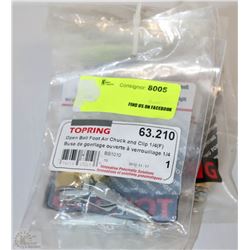 LOT OF 7 TOPRING OPEN BALL FOOT AIR CHUCK & CLIP