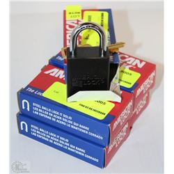 LOT OF 5 AMERICAN LOCK PAD LOCKS