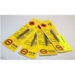 LOT OF 4 PAULIN #2 DRYWALL POWER DRIVER BITS