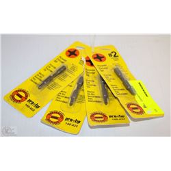 LOT OF 4 PAULIN #2 DRYWALL POWER DRIVER BITS