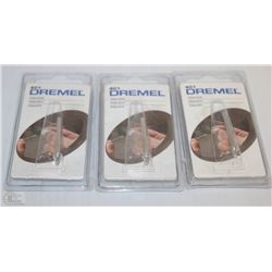LOT OF THREE 401 DREMEL MANDRELS