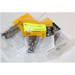 LOT OF FIVE 2PK DEWALT 1/4" MAGNETIC NUT DRIVERS