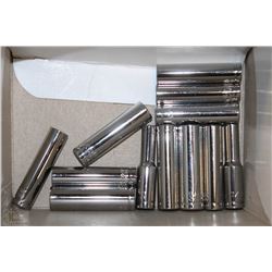 LOT OF 12 ASSORTED WESTWARD SOCKETS