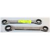 Image 1 : LOT OF 2 REVERSIBLE RATCHET WRENCHES