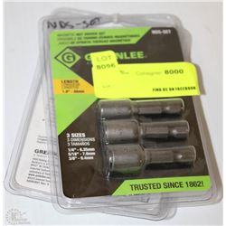LOT OF 2 GREENLEE MAGNETIC NUT DRIVER SET