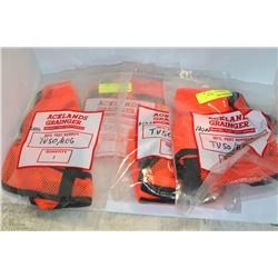 LOT OF 4 REGULAR HI VIS VESTS
