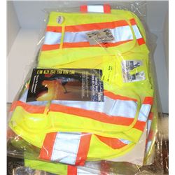 LOT OF 3 VIKING ONE SIZE FITS ALL SAFETY VESTS